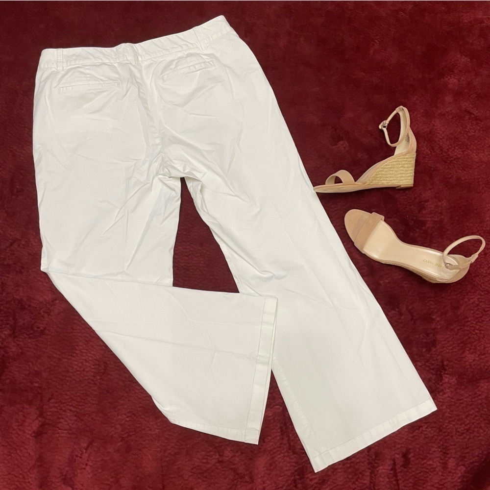 Ann Taylor White Wide Leg Pants - Picture 5 of 14